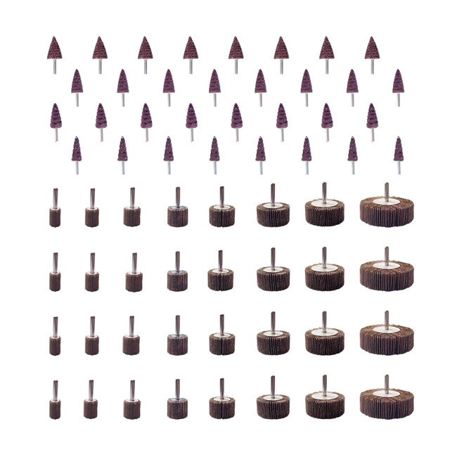 Détecteur de gravier 60/80/120/240 Grains Abrasif d'oxyde d'aluminium Flap Wheel Pour le polissage de broyage 5