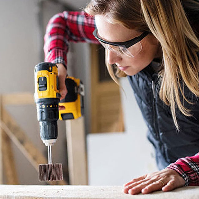 Détecteur de gravier 60/80/120/240 Grains Abrasif d'oxyde d'aluminium Flap Wheel Pour le polissage de broyage 9