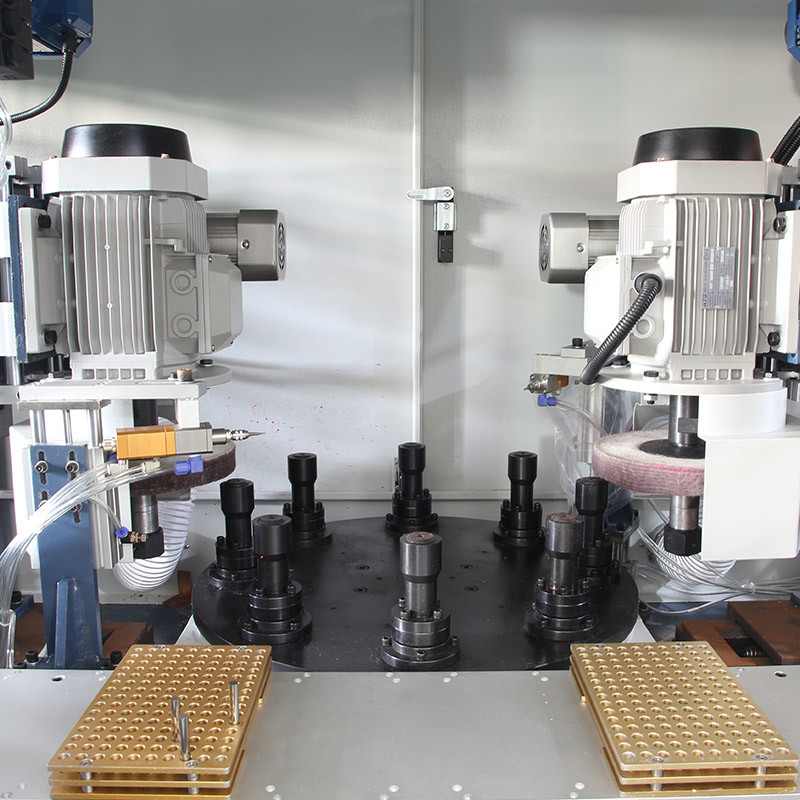 Machine de polissage rotatoire de meulage de 2 têtes pour le métal solides solubles autour du miroir de cylindre de couverture