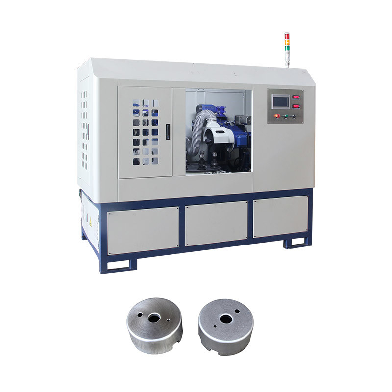 Disque Cnc cylindrique métallique automatique à quatre stations miroir Cnc outil de meulage électro-polissage machine pour l'acier inoxydable
