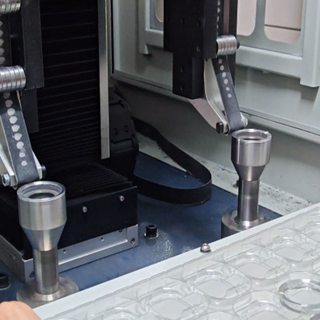 Équipement de brossage de broyage CNC à 2 stations pour la finition de précision des surfaces planes et latérales des produits à couvercle rond ordinaires