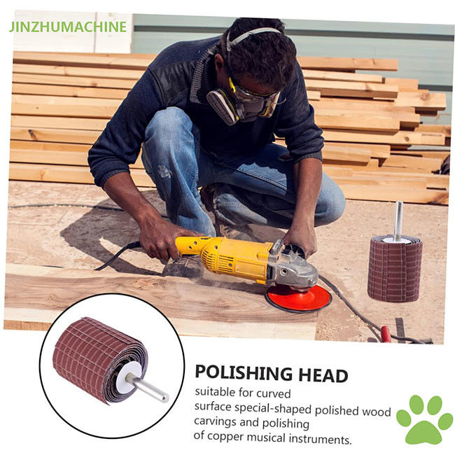 Déchets de polissage roues à flap durables Émeraude 250*50 mm Grit 240 fil abrasif roue à flap pour le polissage de meulage