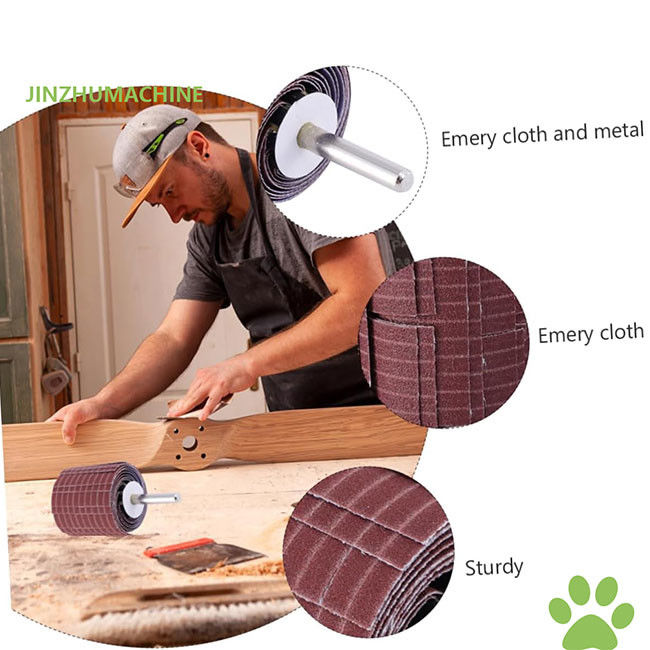 Déchets de polissage roues à flap durables Émeraude 250*50 mm Grit 240 fil abrasif roue à flap pour le polissage de meulage