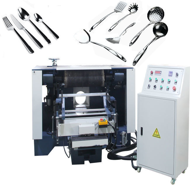 Machine à polir les couverts semi-automatique simple face pour couteaux, cuillères, fourchettes, polissage et meulage de couteaux miroir